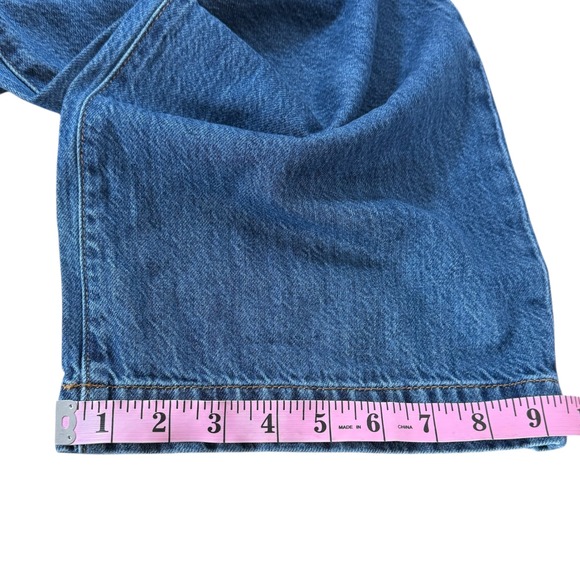 Madewell Baggy Straight Jeans Womens 27 28 × 30 Blue High Rise Loose Relaxed - Picture 6 of 12